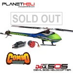 ALZRC - Devil 505 FAST FBL COMBO Motor dan ESC - Silver-Upgrade Canopy Version QQ